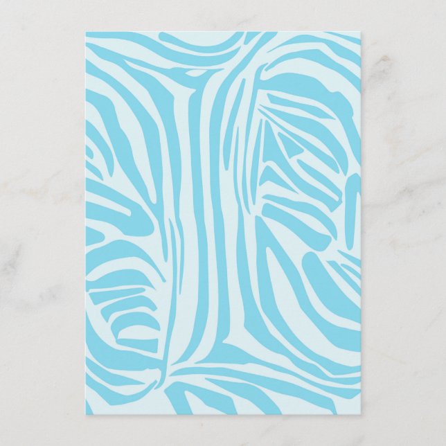 Cartão De Conselho Padrão Zebra Azul (Frente)