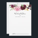 Cartão De Conselho Palavras Botânicas Russas de Sabedoria<br><div class="desc">Esta rústica palavra botânica floral do cartão de conselho de sabedoria é perfeita para um casamento moderno. A design apresenta flores e folhagem lindas e coloridas desenhadas à mão, elegantemente organizadas em buquês atraentes. Estas cartas são perfeitas para um casamento, chá de panela, chá de fraldas, festa de formatura e...</div>