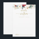 Cartão De Conselho Palavras Clássicas de Casamento Floral Dourado da<br><div class="desc">Este clássico cartão de conselho floral de ouro floral é perfeito para um casamento rústico. A design apresenta a cor-de-água, flores brancas, borrifadas e douradas e bagas com folhagem verde dispostas em buquês elegantes. Estas cartas são perfeitas para um casamento, chá de panela, chá de fraldas, festa de formatura e...</div>