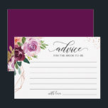 Cartão De Conselho Palavras Elegantes Florais Douradas do Rosa Roxo<br><div class="desc">Placa de conselho com palavras elegantes Rosas e vertiginosas roxas. (1) Para mais personalização,  clique no link "personalizar mais" e use nossa ferramenta design para modificar esse modelo. (2) Se precisar de ajuda ou itens correspondentes,  entre em contato comigo.</div>