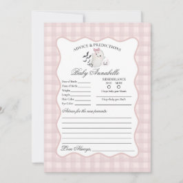 Cartão de Conselho para Bebê Fantasminha Rosa Past