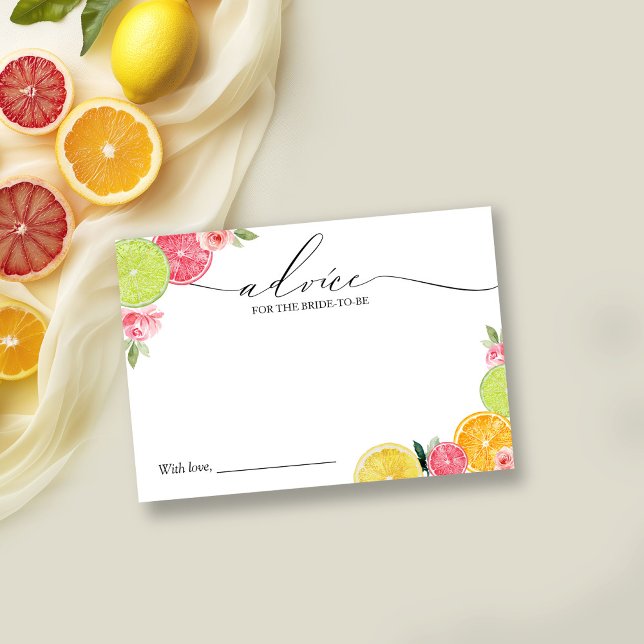 Cartão de Conselho para Chá de Noiva Main Squeeze  (Criador carregado)