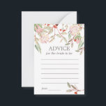 Cartão de Conselho para Noiva de Flores Rústicas A<br><div class="desc">Cartão de Conselho para Noiva de Flores Rústicas Australianas.</div>