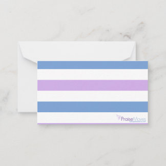 Cartão De Conselho Placas de Nota de LouvorMove com Script