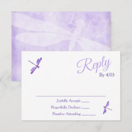 Cartão De Conselho Purple RSVP Enclosure Cards