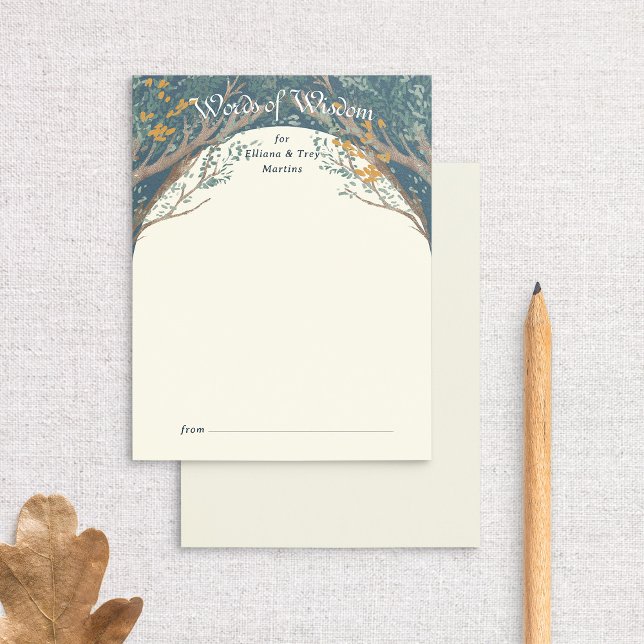 Cartão De Conselho Receptáculo de Chá de fraldas Storybook Woodland A (Criador carregado)