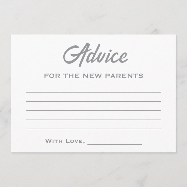 Cartão De Conselho Sexo Neutro de Inverno Pequeno Chá de fraldas Floc (Frente)