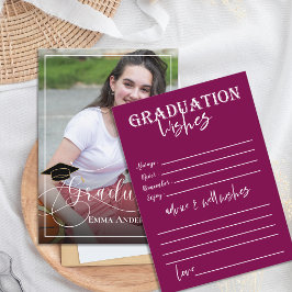 Cartão De Conselho Simples Foto de Graduado Turma de 2026 Formatura