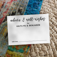 Simples Preto e Branco Aconselhamento e Desejos