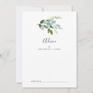 Cartão De Conselho Summer Greenery Wedding