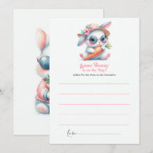 Um Coelhinho Está A Caminho Do Chá de fraldas