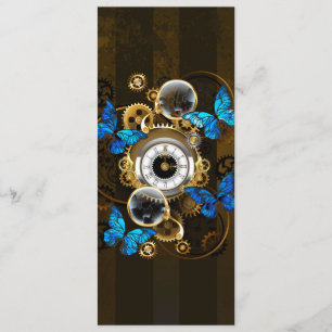 Cartão De Conselho Ursos-galos e Borboletas Azuis