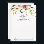 Cartão De Conselho Vermelhidão Cor-de-rosa Blush Casamento Floral Bem<br><div class="desc">Este cartão de conselho de casamento floral cor-de-rosa verde, cor-de-rosa, é perfeito para um casamento simples. O design apresenta belas pinturas manuais, rosas, pincéis e pénicas amarelas, pintadas à mão, com folhagem verde. Estas cartas são perfeitas para um casamento, chá de panela, chá de fraldas, festa de formatura e muito...</div>