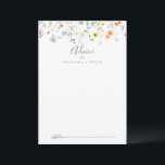 Cartão De Conselho Wild Multicolor Floral Wedding<br><div class="desc">Este cartão de conselho floral multicolor é perfeito para um casamento rústico. A design apresenta flores elegantes, cor-de-água, cor-de-rosa, pincelada, roxa, marinho e branca, com folhas verdes esmeraldas. Estas cartas são perfeitas para um casamento, chá de panela, chá de fraldas, festa de formatura e muito mais. Personalize as cartas com...</div>