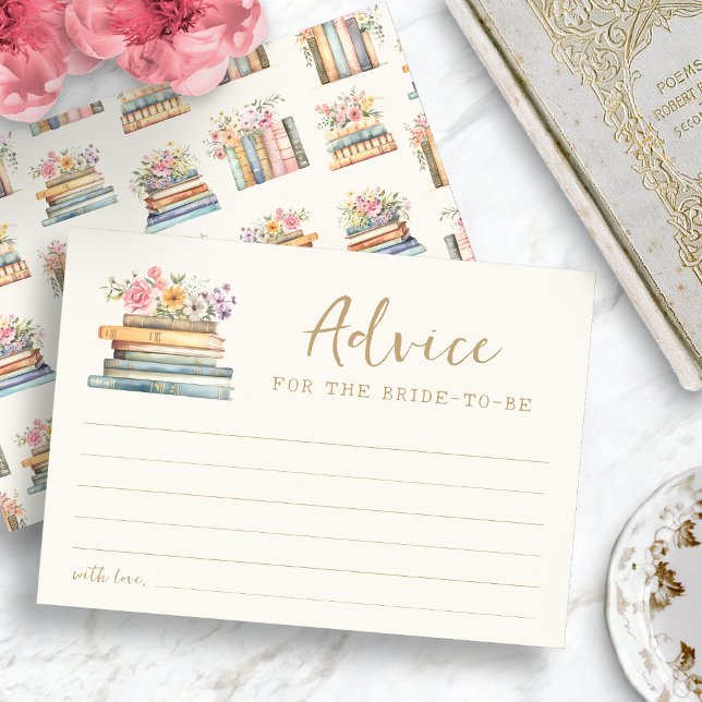 Cartão de Conselhos de Tema de Livro (Book Theme Advice Card
)