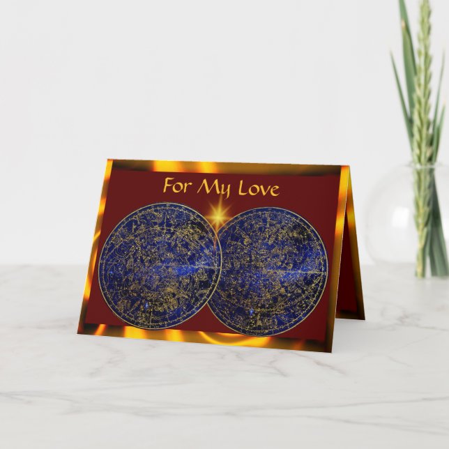 Cartão de Constelação de Estrelas (Frente)