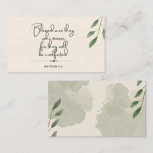 Cartão De Contato 10 dias de placas Versas de Escritura Matthew 5: