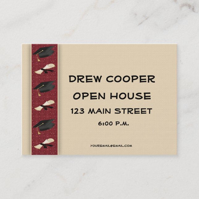 Cartão De Contato A graduação distribui (Frente)