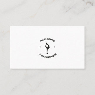 Cartão De Contato A patinação na figura é a minha superpotência