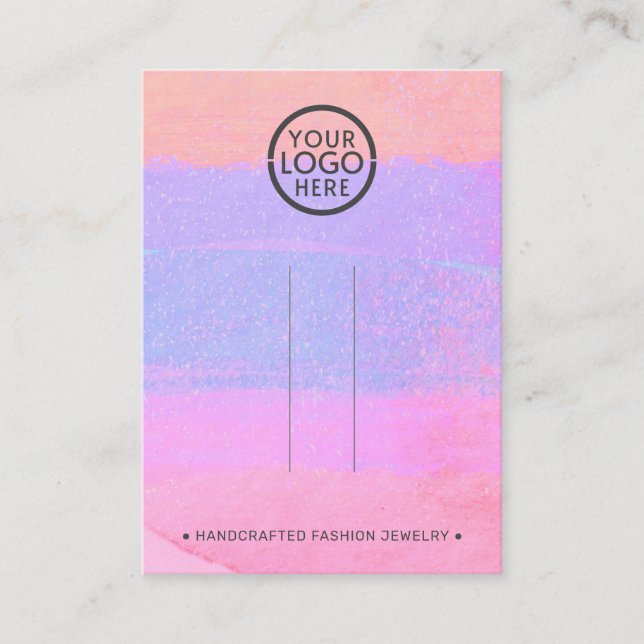 Cartão De Contato Abstrato Adicione seu vídeo de barreira de clipe d (Frente)