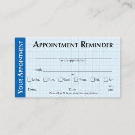 Cartão De Contato Appointment Reminder Cards with Kindness Message