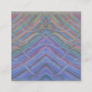 Cartão De Contato Arte abstrata colorida única P40M