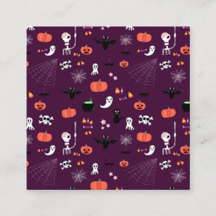 Cartão De Contato Arte Assustadoramente Fofa de Halloween