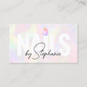 Cartão De Contato Artista holográfico da unha polonesa Código QR Bel