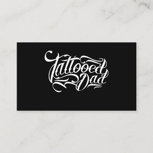 Cartão De Contato Artista Tattooed Presen dos tatuagens da tinta da (Frente)