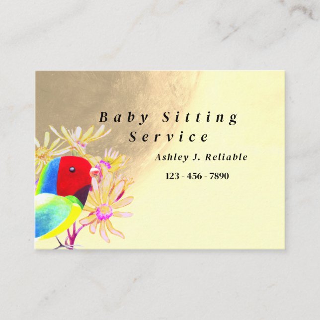 Cartão De Contato Aves Fantásticas (Frente)