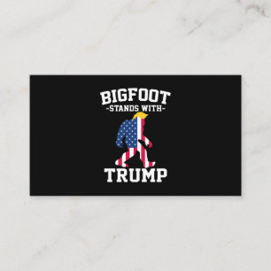 Cartão De Contato Bigfoot Apoia Trump Eleições 2024