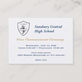 Cartão De Contato Bilhete geral de admissão de evento personalizado