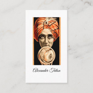 Cartão De Contato Bola de Cristal da Fortune Teller Única