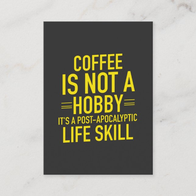 Cartão De Contato Café Engraçado (Frente)