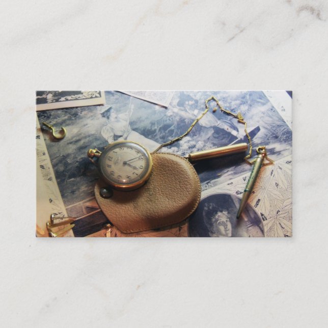 Cartão De Contato Capturado no tempo, a empresa chamava design card  (Frente)