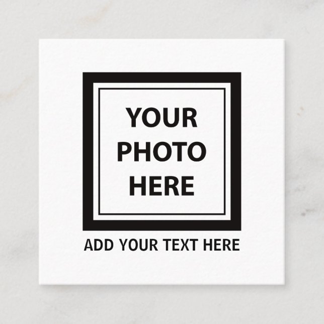 Cartão De Contato Carregar Foto de Imagem e Adicionar Texto - Person (Frente)