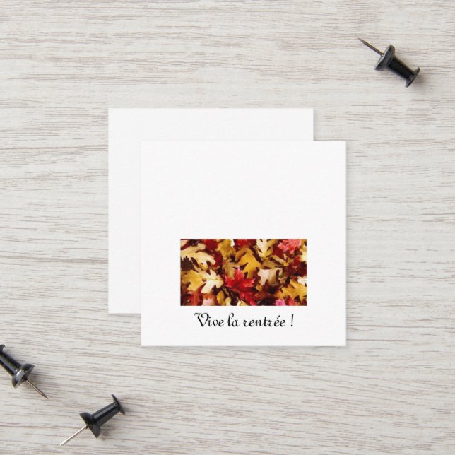 Cartão De Contato Carte d'appel (Frente/Verso In Situ)