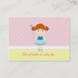 Cartão De Contato Celebração do Cupcake Ballerina