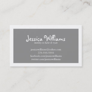 Cartão De Contato Chevron chique