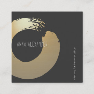 Cartão De Contato Círculo Zen   Instrutor Yoga   Meditação