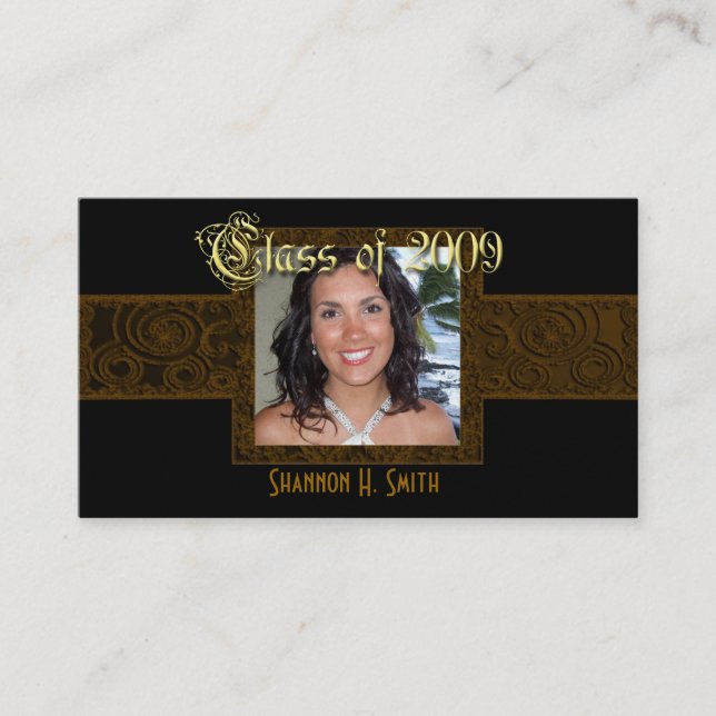 Cartão De Contato Classe de placas de Mais velho 2009 (Frente)