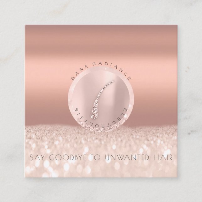 Cartão De Contato Cobre de Rosa de eletrólise da placa de compromiss (Frente)