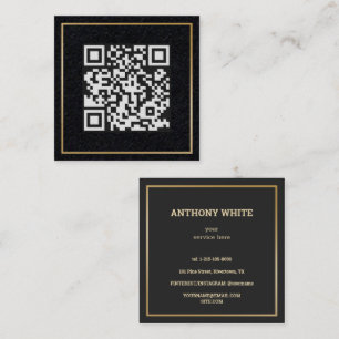 Cartão De Contato Código de varredura QR Premium