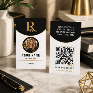 Cartão De Contato Código QR de ID de Imóveis Modernos de Ouro Preto 