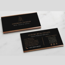 Código QR do Agente de Seguros Luxo Preto Dourado