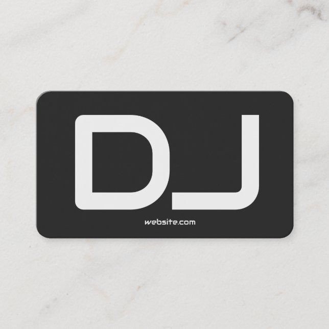 Cartão De Contato Código QR Personalizado DJ Premium (Frente)