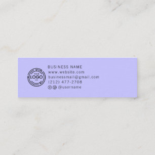 Cartão De Contato Coleção de Brincos Simples Azul com Logotipo Perso