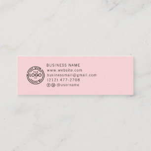 Cartão De Contato Coleção de Brincos Simples com Logotipo da Chic Cu