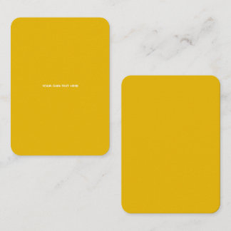 Cartão De Contato Crie Seu Próprio Design Amarelo Personalizado
