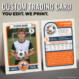 Cartão De Contato Cromo de Futebol Customizado Vintage, Jogador Lara